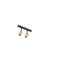 Lampa Alfa Nikki 2 Track Magnetic 2X3W 3000K Go/Bk | Azzardo