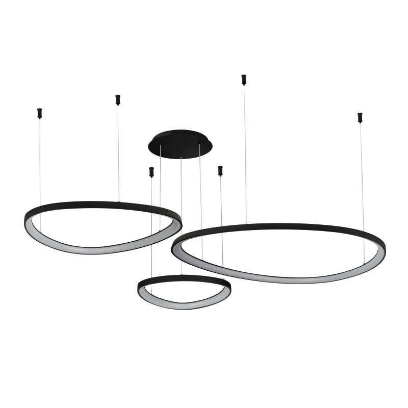 Lampa Amanda Pendant 42+62+82 Cct Switch Dimm Bk AZ5774 | Azzardo