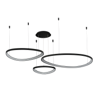 Lampa Amanda Pendant 42+62+82 Cct Switch Dimm Bk AZ5774 | Azzardo