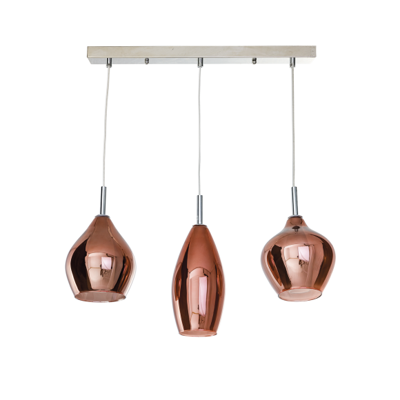 Lampa Amber Milano 3 Copper AZ3078 | Azzardo