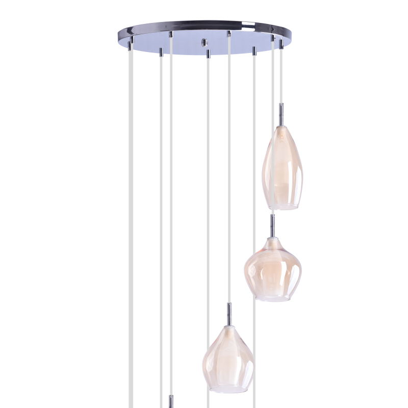 Lampa Amber Milano 9 Brass AZ4014 | Azzardo