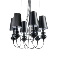 Lampa wisząca Baroco 6 Black Wiszaca AZ1379 | Azzardo