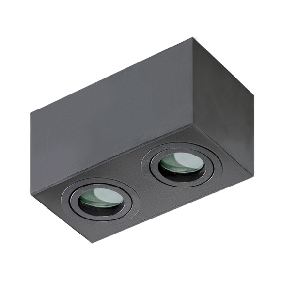 Lampa Brant 2 Square Ip44 Black AZ2879 | Azzardo
