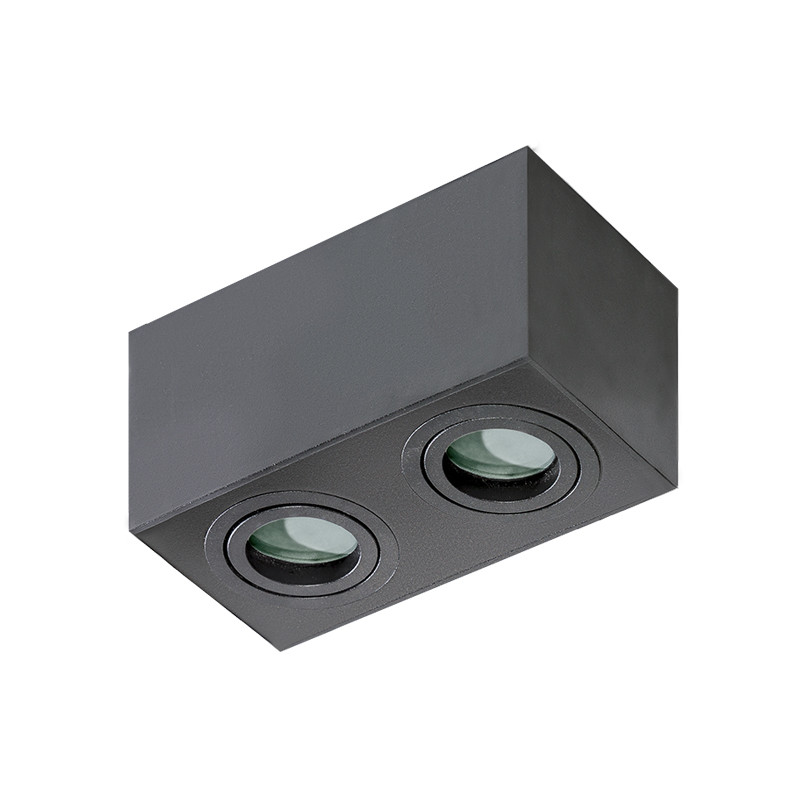 Lampa Brant 2 Square Ip44 Black AZ2879 | Azzardo