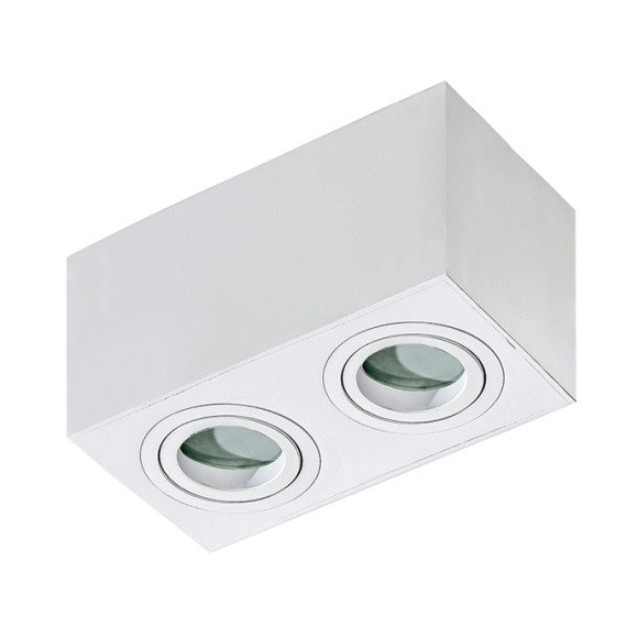 Lampa Brant 2 Square Ip44 White AZ2823 | Azzardo
