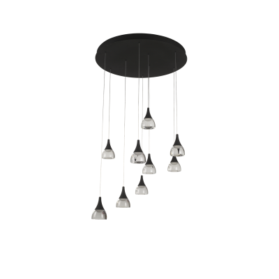 Lampa Dalmatia 9 Black AZ3143 | Azzardo