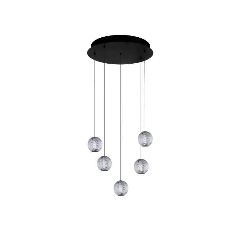 Lampa Edem 5 Round Bk AZ6017 | Azzardo