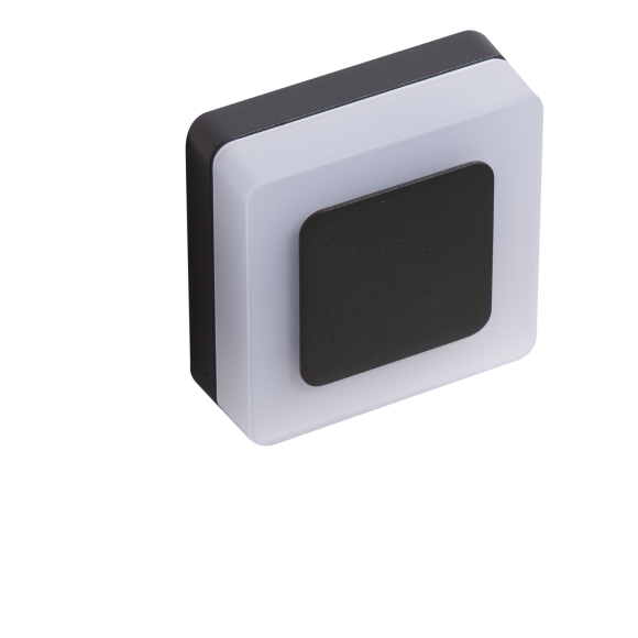 ENOK SQUARE WALL 3000K BK | Azzardo