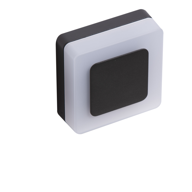 ENOK SQUARE WALL 3000K BK | Azzardo