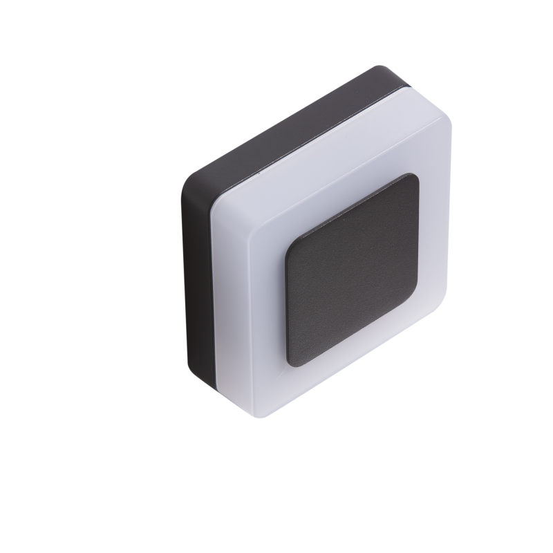 ENOK SQUARE WALL 3000K BK | Azzardo