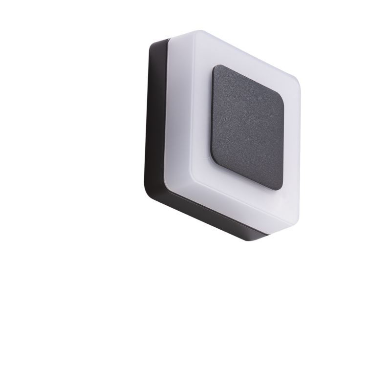 ENOK SQUARE WALL 3000K BK | Azzardo
