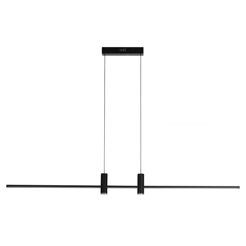 Lampa Gerardo Pendant Cct Dimm Bk + Remote Control | Azzardo