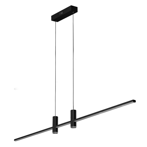 Lampa Gerardo Pendant Cct Dimm Bk + Remote Control | Azzardo