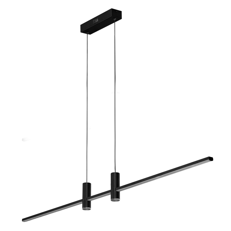 Lampa Gerardo Pendant Cct Dimm Bk + Remote Control | Azzardo