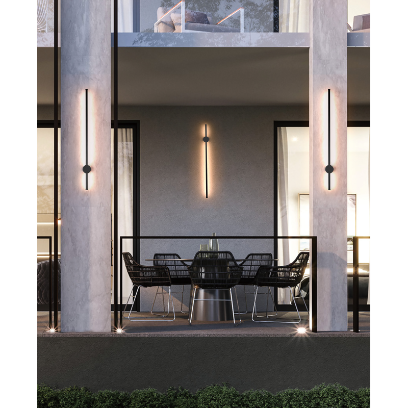 Lampa Guido Wall Ip54 3000K Bk AZ5339 | Azzardo