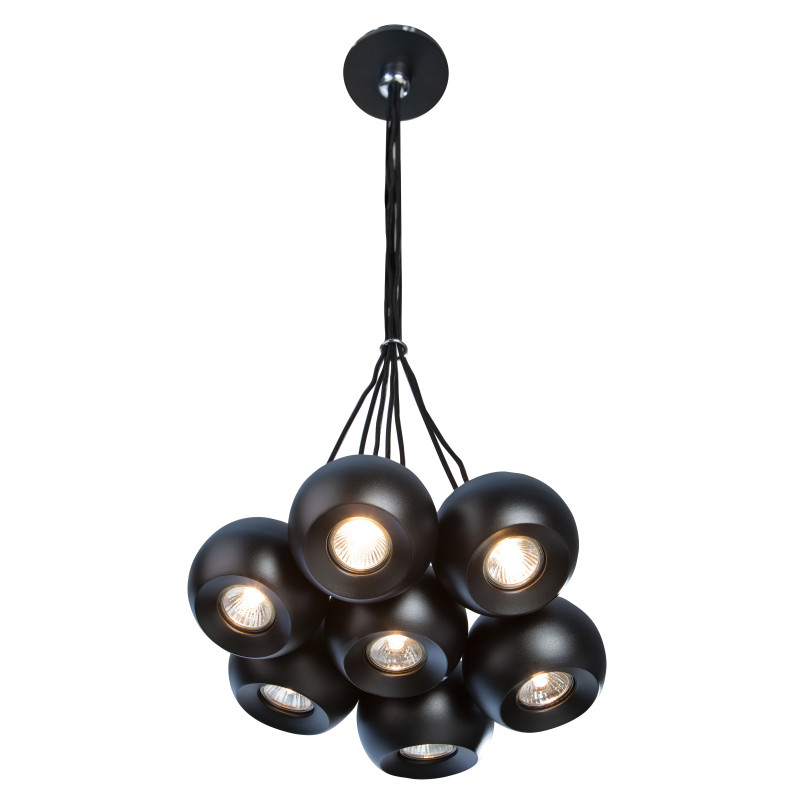 Lampa wisząca Gulia 7 Black Wiszaca AZ0635 | Azzardo