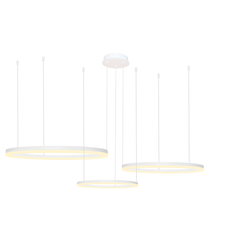 HALO PENDANT 100+80+60 CCT DIMM WH + REMOTE CONTROL | Azzardo