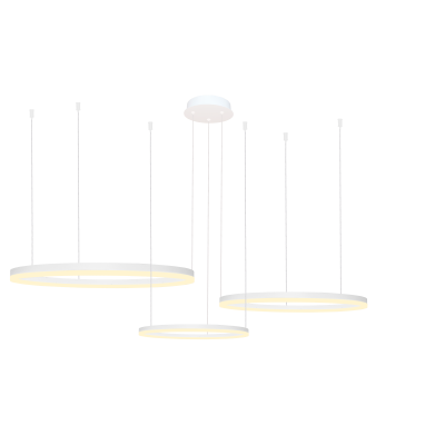 Lampa Halo Pendant 100+80+60 Cct Dimm Wh + Remote | Azzardo