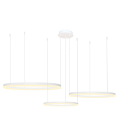 HALO PENDANT 100+80+60 CCT DIMM WH + REMOTE CONTROL | Azzardo