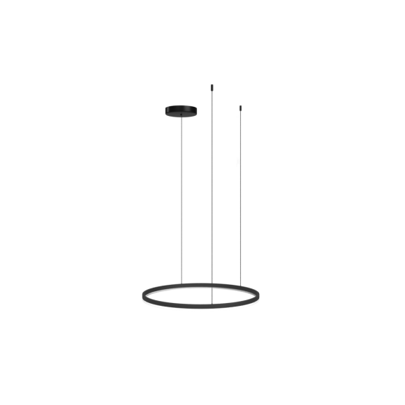 Lampa Halo Pendant 120 Cct Dimm Bk + Remote Control | Azzardo