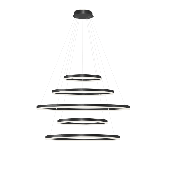 HALO PENDANT 150+120+100+80+60 CCT DIMM BK + REMOTE CONTROL | Azzardo HALO PENDANT 150+120+100+80+60 CCT DIMM BK + REMOTE CONTROL | Azzardo