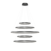 HALO PENDANT 150+120+100+80+60 CCT DIMM BK + REMOTE CONTROL | Azzardo