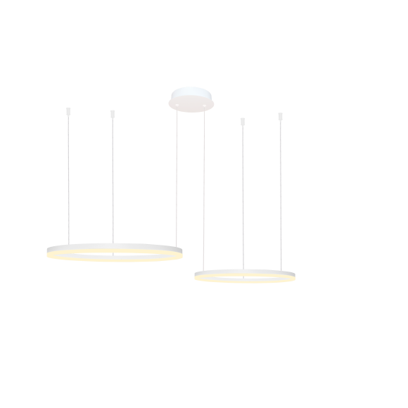 HALO PENDANT 80+60 CCT DIMM WH + REMOTE CONTROL | Azzardo