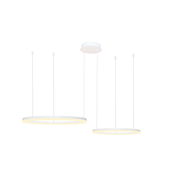 HALO PENDANT 80+60 CCT DIMM WH + REMOTE CONTROL | Azzardo