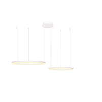 HALO PENDANT 80+60 CCT DIMM WH + REMOTE CONTROL | Azzardo