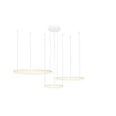 Lampa Halo Pendant 80+60+40 Cct Dimm Wh + Remote | Azzardo