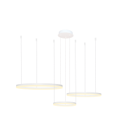 Lampa Halo Pendant 80+60+40 Cct Dimm Wh + Remote | Azzardo