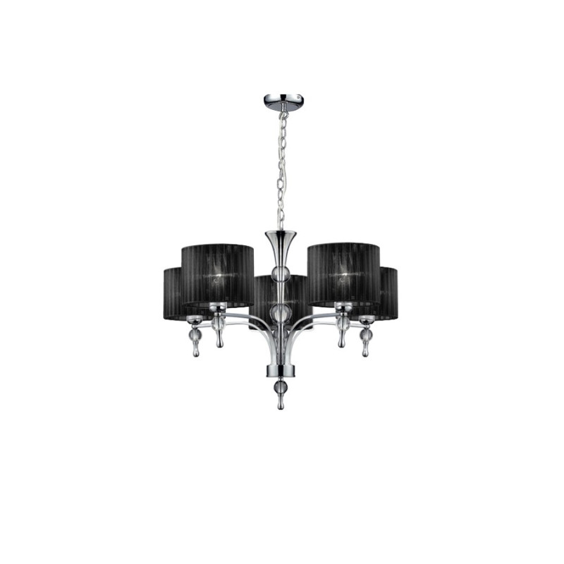 Lampa wisząca Impress 5 Black Wiszaca AZ0499 | Azzardo