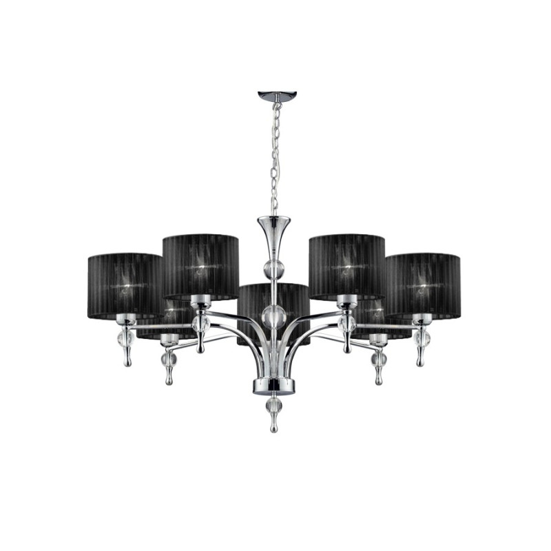 Lampa wisząca Impress 7 Black Wiszaca AZ0500 | Azzardo