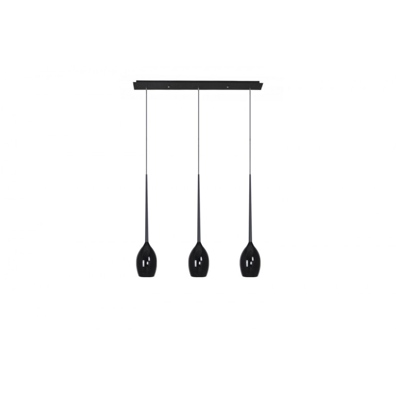 Lampa Izza 3 Shiny Black AZ2321 | Azzardo