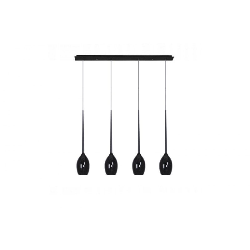 IZZA 4 LAMPA WISZACA BLACK | Azzardo