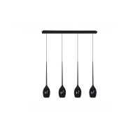IZZA 4 LAMPA WISZACA BLACK | Azzardo