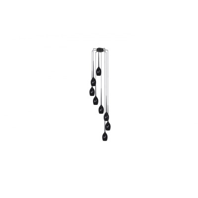 IZZA 8 LAMPA WISZACA BLACK | Azzardo