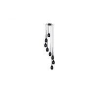 IZZA 8 LAMPA WISZACA BLACK | Azzardo
