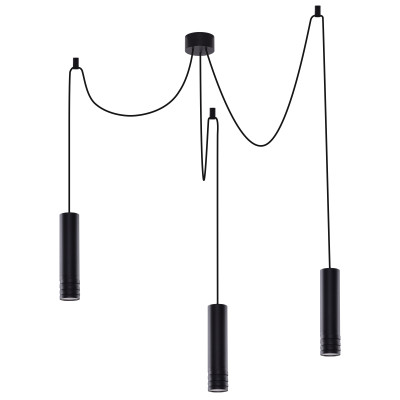 LOCUS L PENDANT 3 BK | Azzardo