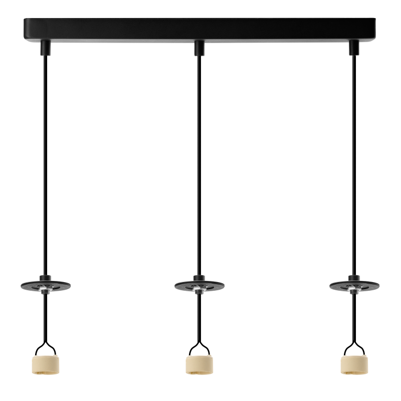 Lampa Lucas Base 3L Top Gu10 Bk AZ6162 | Azzardo