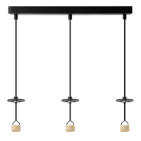 Lampa Lucas Base 3L Top Gu10 Bk AZ6162 | Azzardo