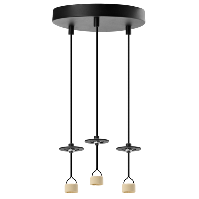 LUCAS BASE 3R PENDANT GU10 BK | Azzardo