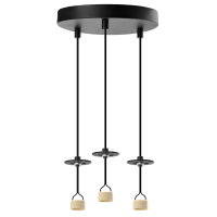 LUCAS BASE 3R PENDANT GU10 BK | Azzardo