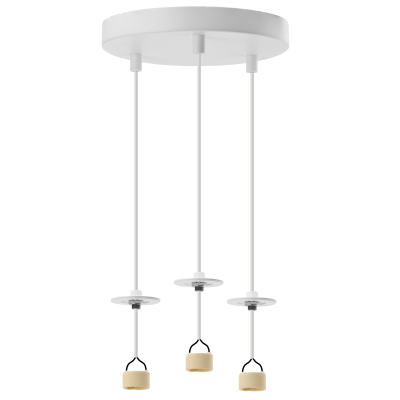 Lampa Lucas Base 3R Pendant Gu10 Wh AZ6159 | Azzardo