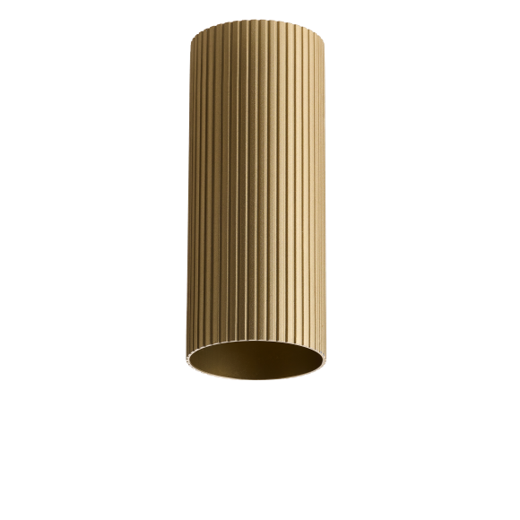 LUCAS RIBBED TUBE 30 ANODISED GOLD | Azzardo LUCAS RIBBED TUBE 30 ANODISED GOLD | Azzardo