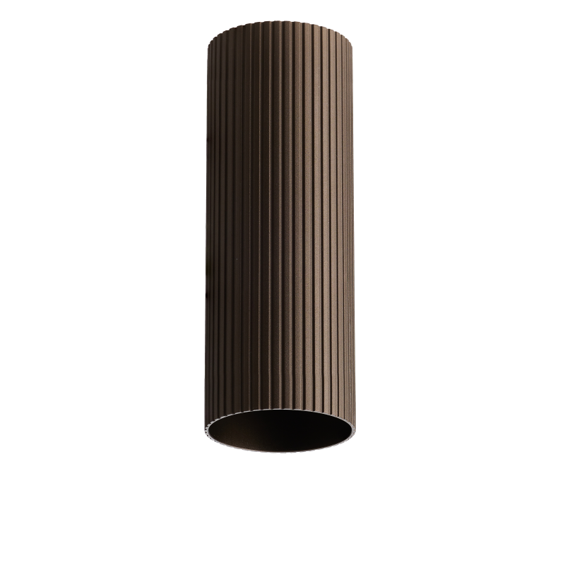 LUCAS RIBBED TUBE 40 ANODISED BRONZE | Azzardo LUCAS RIBBED TUBE 40 ANODISED BRONZE | Azzardo