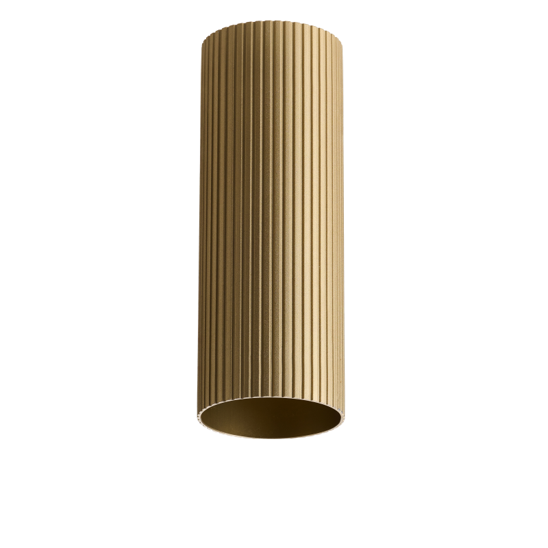 LUCAS RIBBED TUBE 40 ANODISED GOLD | Azzardo LUCAS RIBBED TUBE 40 ANODISED GOLD | Azzardo