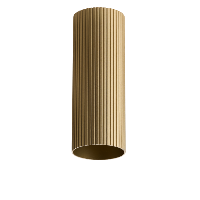 LUCAS RIBBED TUBE 40 ANODISED GOLD | Azzardo