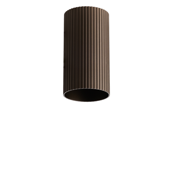 LUCAS RIBBED TUBE 9 ANODISED BRONZE | Azzardo LUCAS RIBBED TUBE 9 ANODISED BRONZE | Azzardo