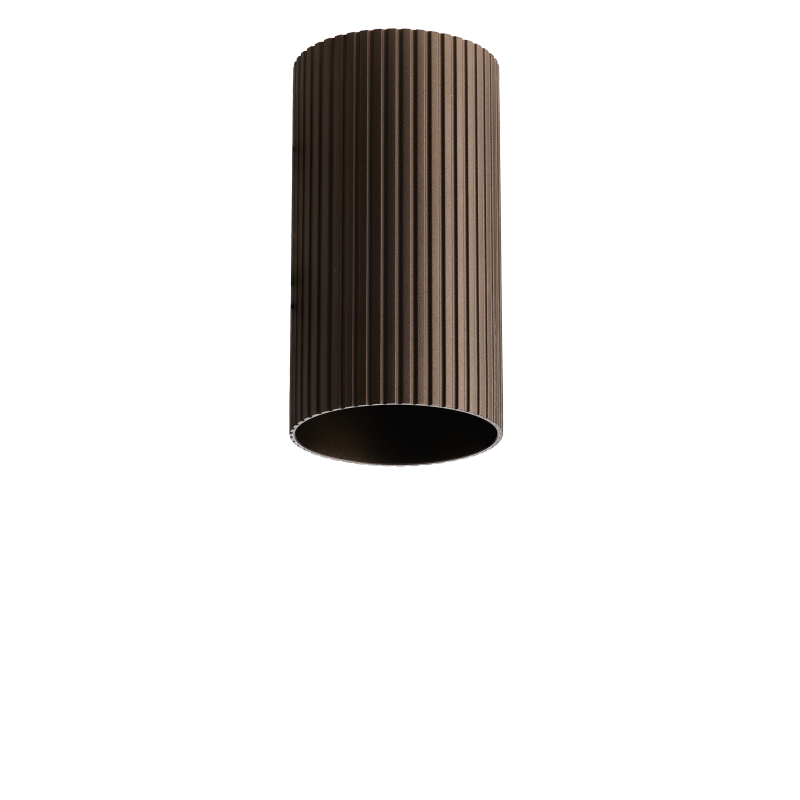 Lampa Lucas Ribbed Tube 9 Anodised Bronze AZ6129 | Azzardo